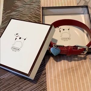 Coach Leather Dog Collar